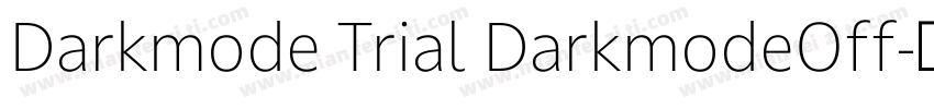 Darkmode Trial DarkmodeOff字体转换